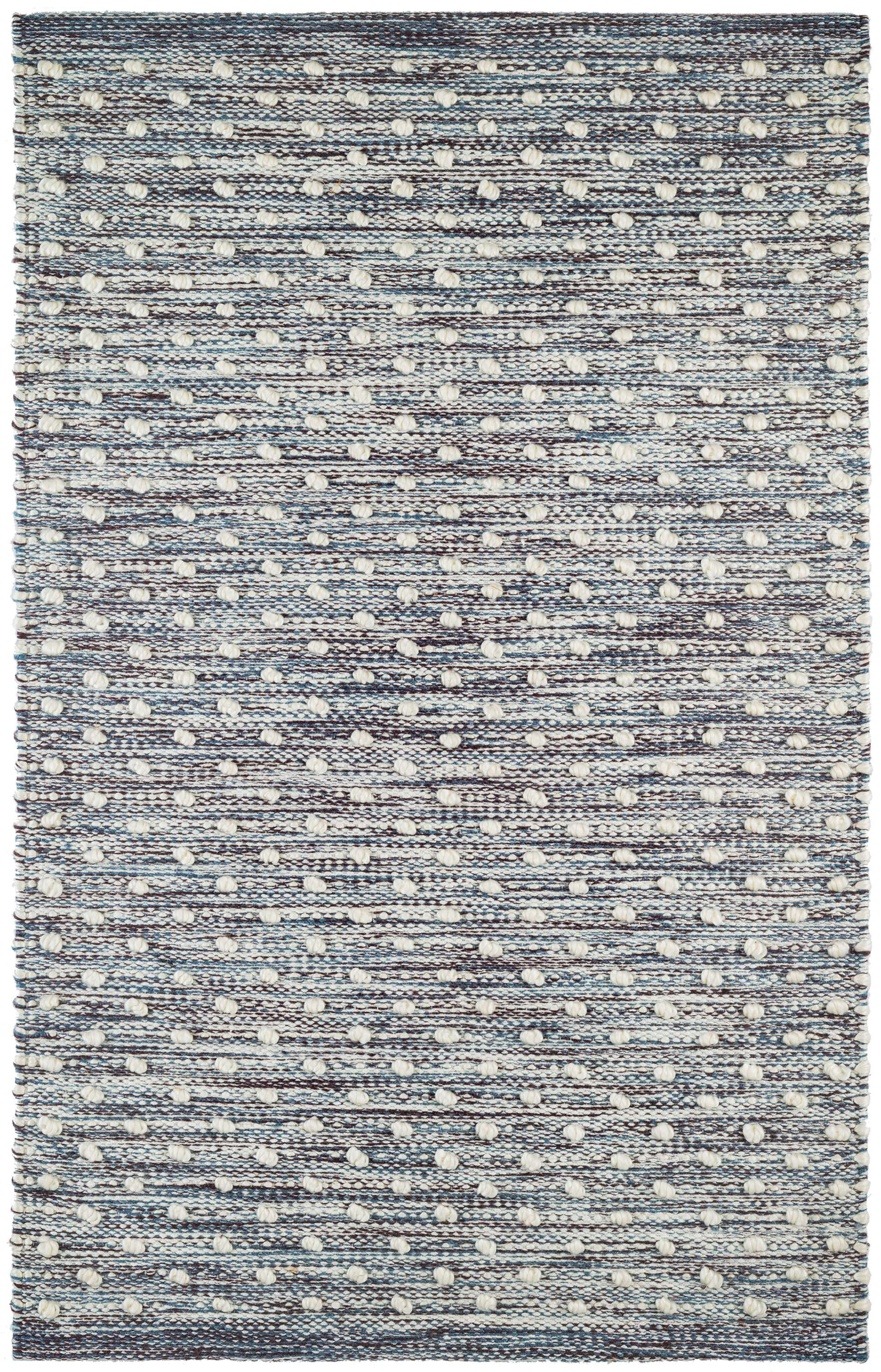 Dash and Albert Rugs Hobnail Hand Knotted Performance Indigo/Blue Rug