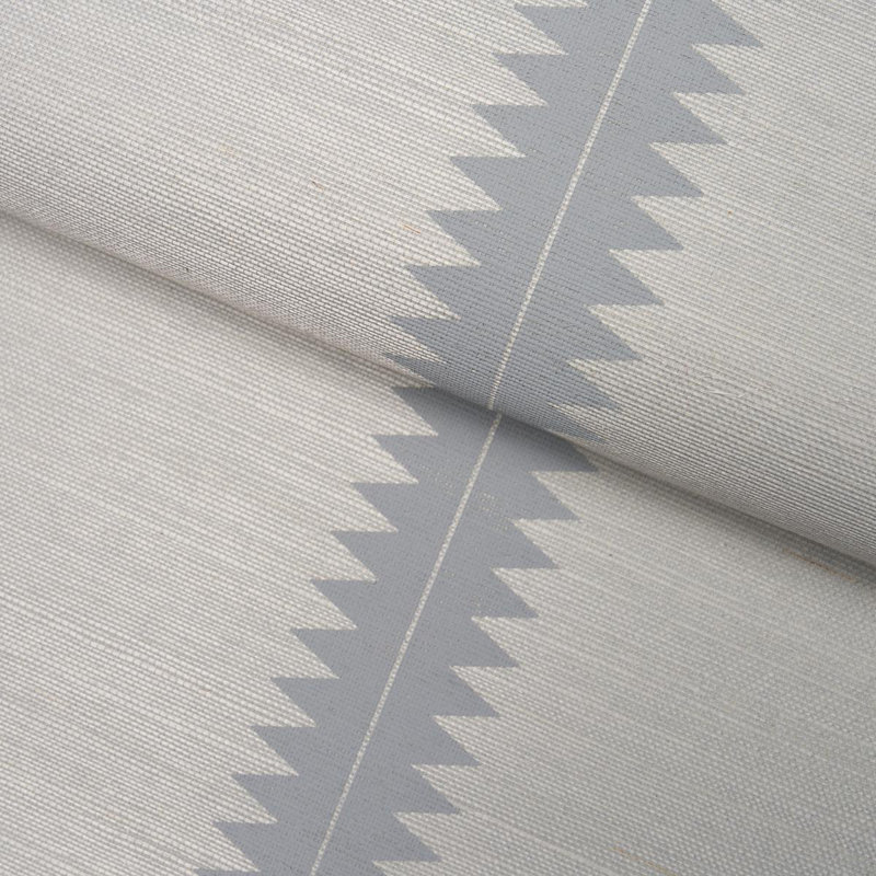 Papier peint à rayures en sisal Bristle, Colombe
