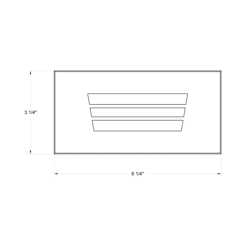 Dash LED Louvered Brick Light Small
