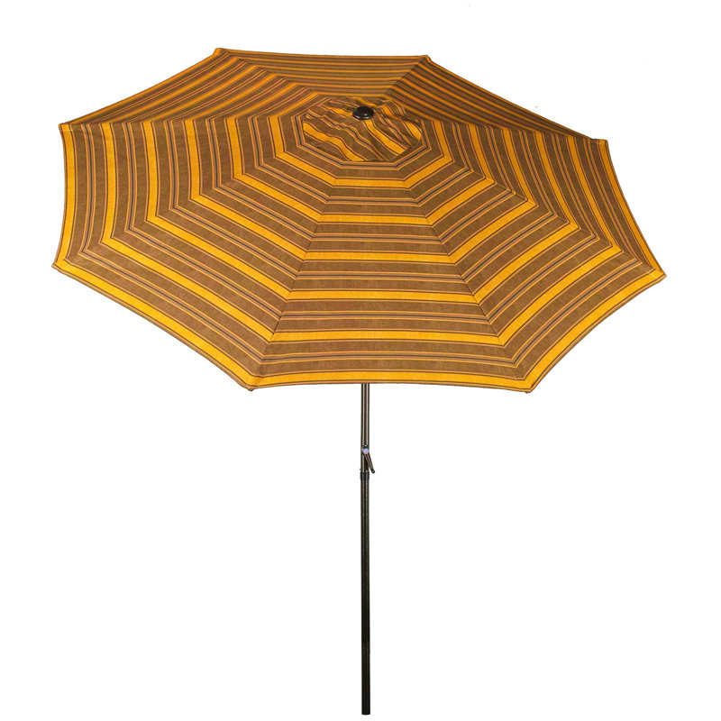 Parasol de marché 9 pi Merrick, Brun / jaune