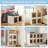 2-Piece Set Stackable Storage Bins, Collapsible Organizer Boxes Closet Containers With Lid-1557902814