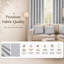 MHG Living Eyelet 100% Cotton Curtains - 2 Panels - Darkening Jacquard Curtain Pair for Bedroom & Living Room-128949096