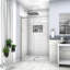 Porte de douche coulissante simple demi-cadre l 44 à 48 po x H 76 po-55193848