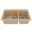 Ensemble d'évier de cuisine à double cuve à montage sur le dessus 60/40 Karran Quartz 33 "X 22"-50597883