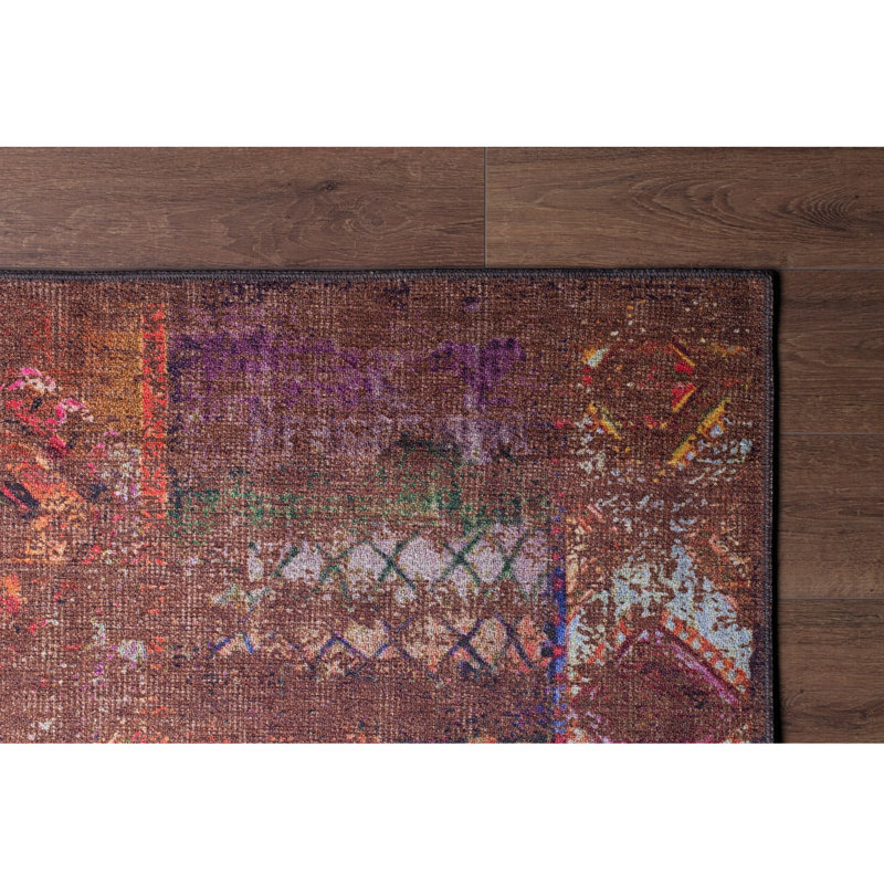 Elegant Hall Carpet (2.5 x 7.5 ft), 100% Polyester, 1.1 lbs/sq ft | 4 mm Pile Height, Recycled Poly Cotton Underside | Machine Washable, Eco-Friendly | Perfect for Entryways, Living Rooms & Hallways