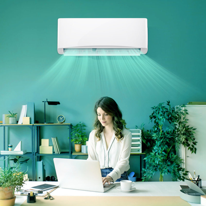 WANAI 9000BTU Mini Split Air Conditioner, 17 SEER2 115V Inverter System, Covers Up to 450 Sq. Ft, Complete Installation Kit Included