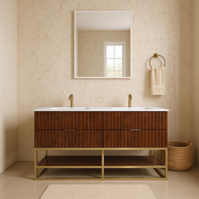 Ensemble de meuble-lavabo double 60 po Kleier