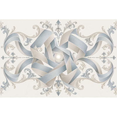 Papier peint ornemental en forme de damas