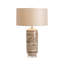 Lampe de table 29 "en céramique avec abat-jour gris