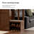 74.8"H Modern Minimalist Solid Wood Entryway Partition Cabinet, All-in-One Foyer Shoe Storage Console with Shoe Bench & Coat Hooks for Living Room