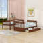 Twin-Over-Twin Bunk Bed With Storage Drawers And Ladder-629192532