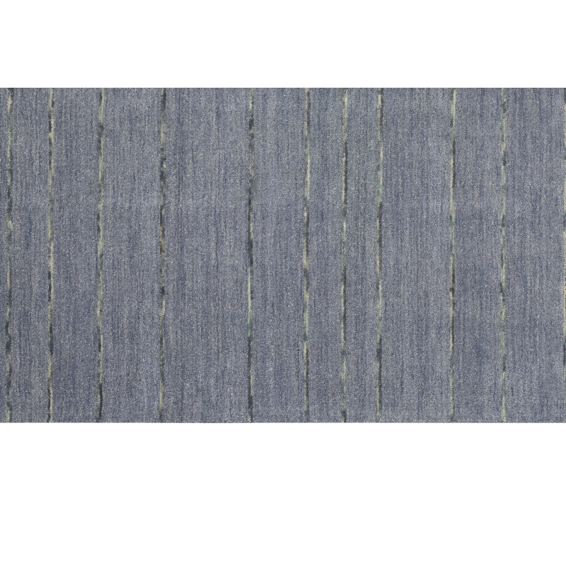 Solid Colour Hand Woven Area Rug, Rectangle 5'3" x 7'3"