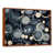 Toile avec cadre flottant brun