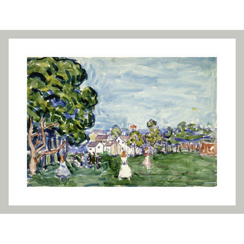 « Summer Day New England » de Maurice Brazil Prendergast – Reproduction giclée encadrée, 22.23" H x 29.5" W
