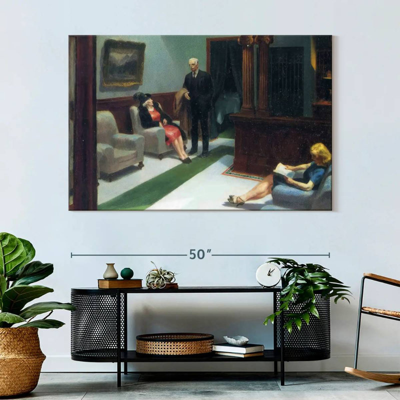 Hall de l'hôtel Leisha, H 34 po x l 51 po