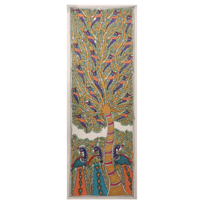 Tree Of Life With Peacock | Handmade Paper | By Ashutosh Jha