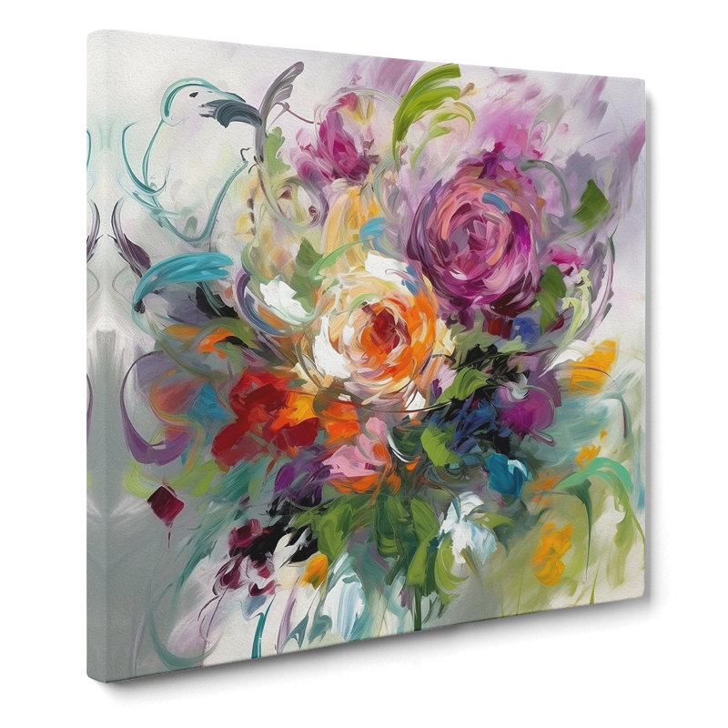 Floral Gestural Art No.6 - No Frame Print
