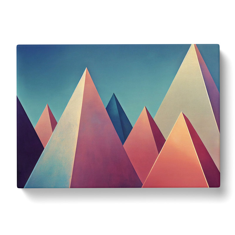 Modern Pyramids Vol.4 Abstract - Wrapped Canvas, 35cm H x 50cm W x 3cm D