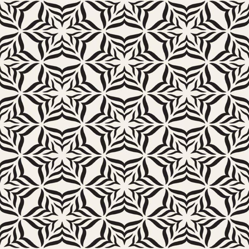 Rouleau de papier peint lisse Verlie, Blanc / noir, L 126 po x l 24 po