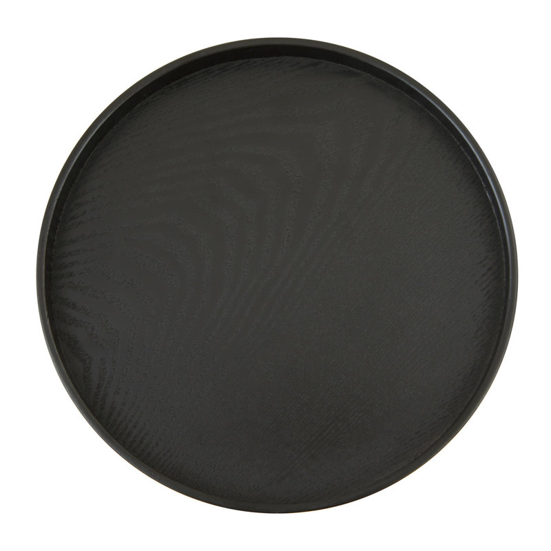 Sayreville Solid Wood Tray, 21cm H x 21cm W x 2cm D, Black