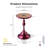 Cheryll Metal Accent Table With Mandala Top And Trumpet Base