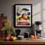Lion In Savanna Modern - Print-136638153-136638154