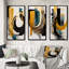 «Modern Green Art Deco», 3 pièces sur toile-1439839362-1439839363