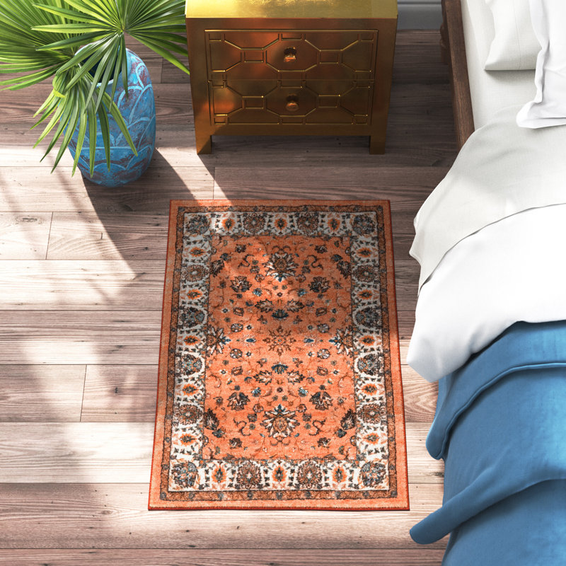 Tapis oriental brun / orange Hylan, Rectangle 3 pi 3 po x 5 pi 3 po