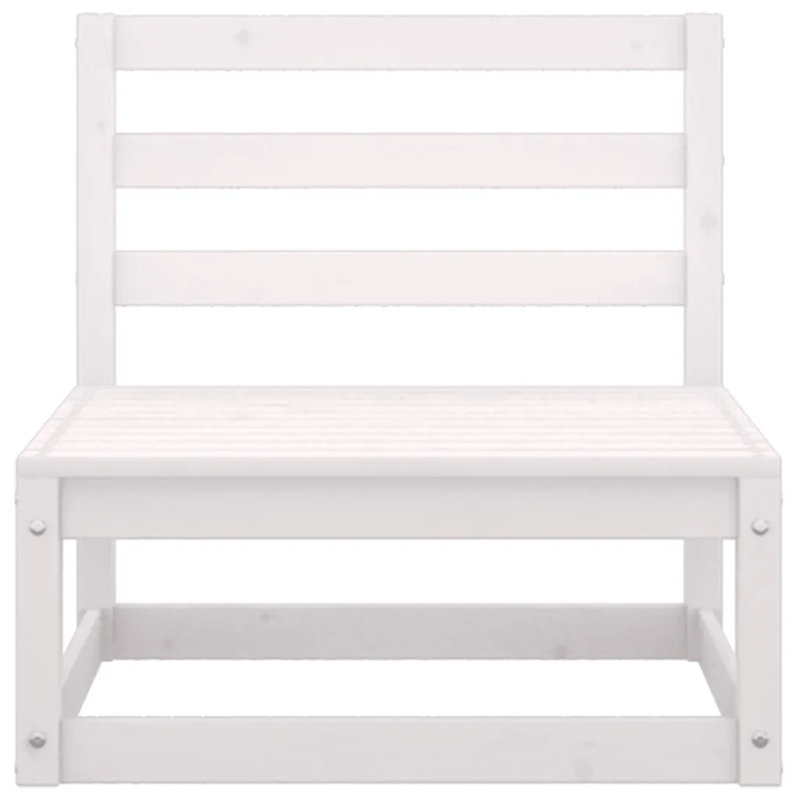 Delman 70cm Wide Pine Patio Sofa, White