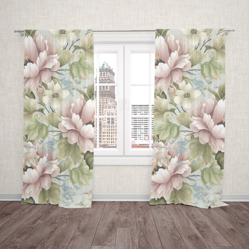 Jezelle Room Darkening Curtain Pair, 56" W x 78" L
