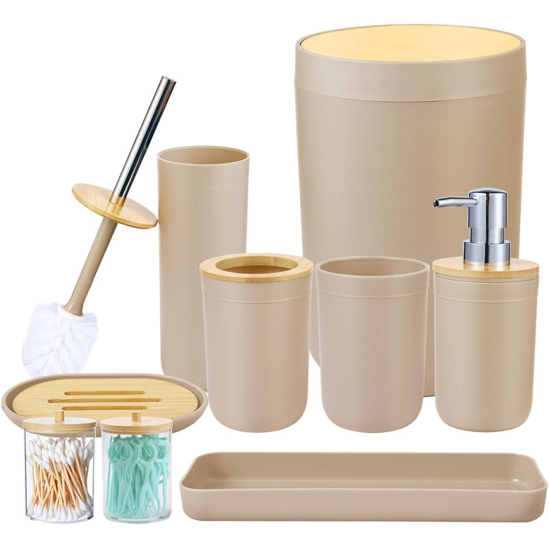 Bathroom Accessory Set, Beige