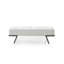 Banc en similicuir taupe et noir de 57 po Kendrix-1532165612