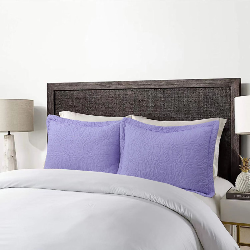 P-solid Shams Polyester Bedding, Standard, Lavender