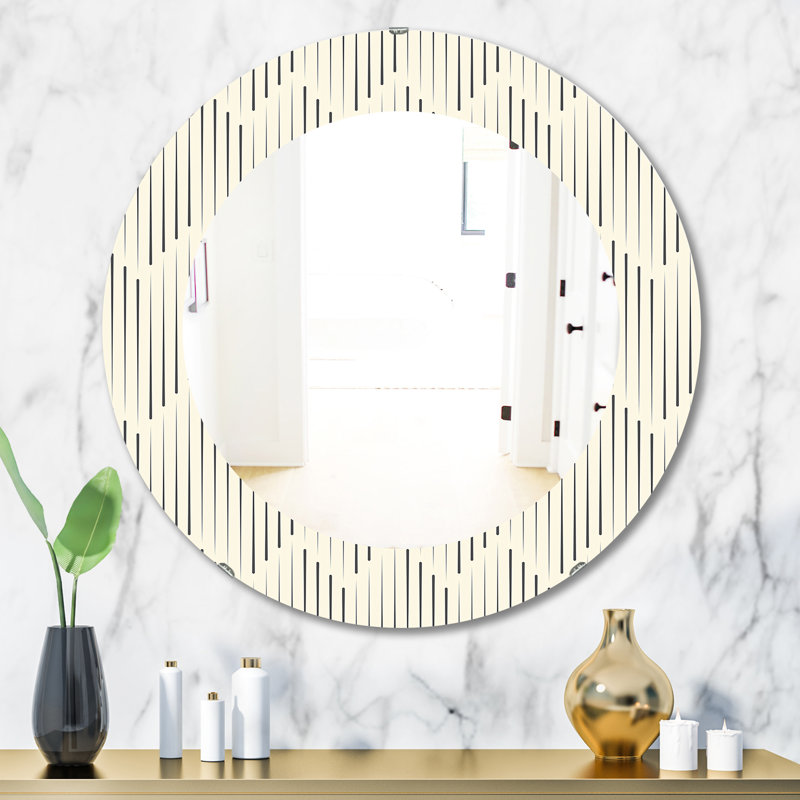 Miroir d'appoint Mid-Century Scandinavian 12, H 23,6 po x l 23,6 po