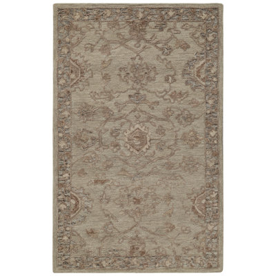 Tapis d'intérieur en laine touffeté à la main Reminisce