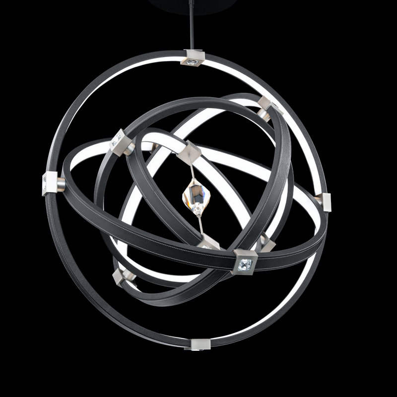 Atomic 5 - Light LED Pendant, Black/Brushed Nickel