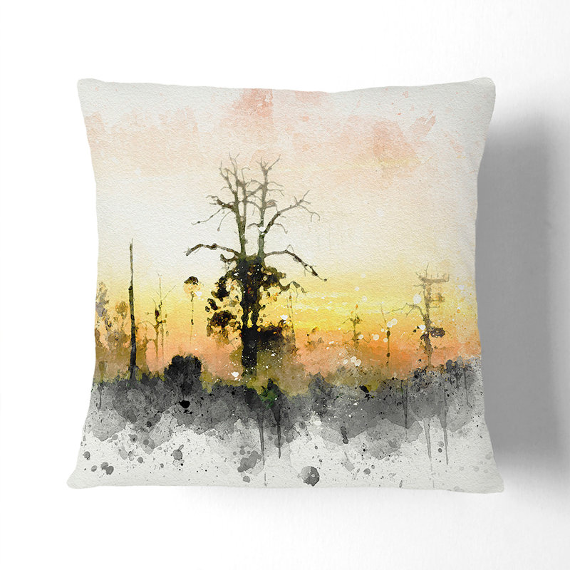 Square Throw Cushion, Black, 40cm H x 40cm W x 15cm D