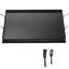 Plaque chauffante 24 po x 16 po, plaque de cuisson en acier au carbone avec revêtement, résistance de 500 po, plaque de cuisson universelle pour grand espace de cuisson, résistance à la température de la plaque chauffante, drainage de la graisse