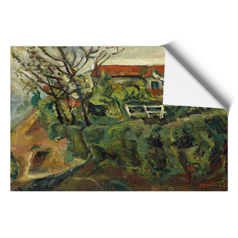 House in Landscape by Chaim Soutine - Frameless Print, 42cm H x 59cm W x 0.1cm D