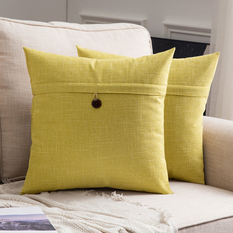 Housses de coussin carrées, Bourgogne, 18 po x 18 po, Non