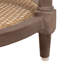 Table ronde en bois de manguier et canne avec 2 tablettes-46574383