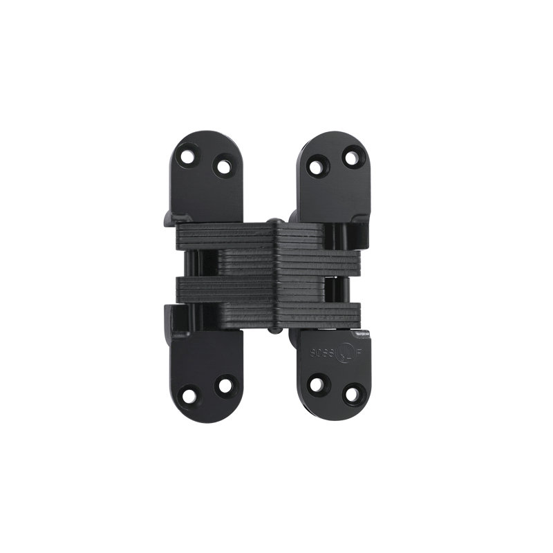 Charnière de porte simple invisible, Enrobage noir