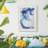 Blue Sweep -Framed Print