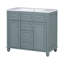 Meuble-lavabo simple 36 po avec plateau en résine Dietram