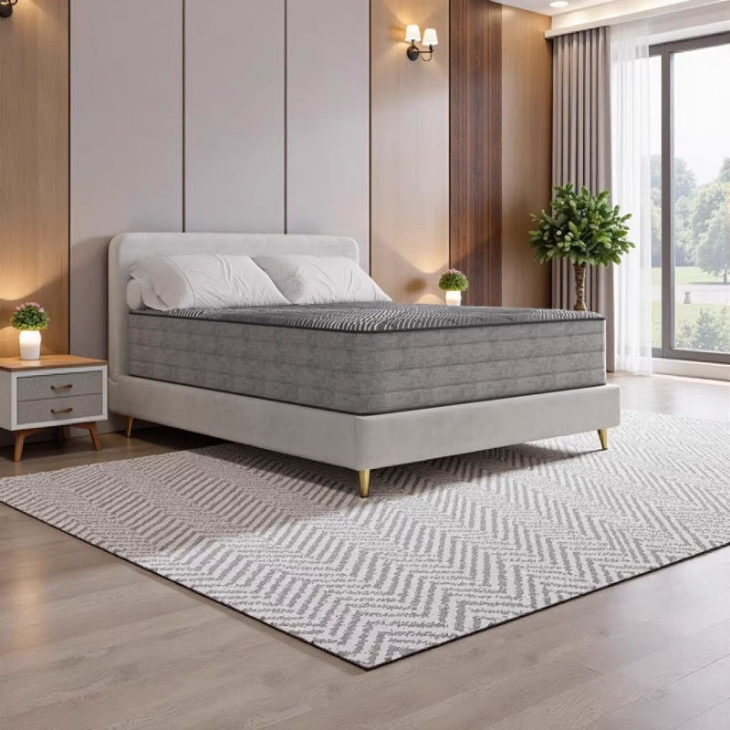 14" Pure Ice Lux Firm Quilted Twin Mattress - Cooling Copper-Infused Memory Foam & Encased Coils for Restful Sleep, Twin