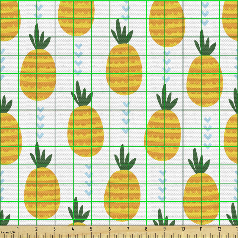 Chevala Tropical Fruit with Hearts Multi-Purpose Fabric