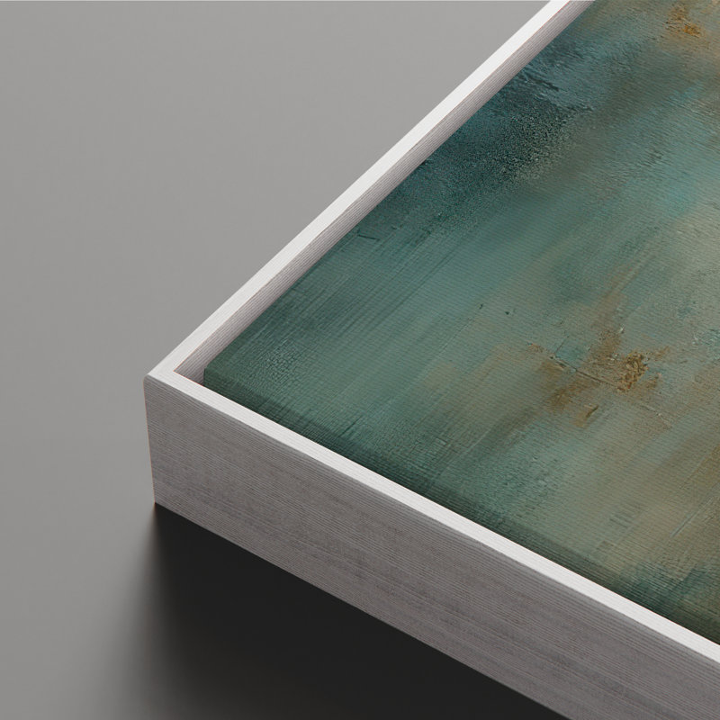 Art mural encadré sur toile, rétro muraux abstraits pour chambre à coucher, H 24 po x l 16 po, Blanc
