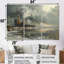 Ensemble de salon mural monochromes gris d'hiver-107196626-107196632