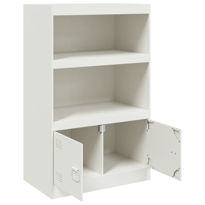 Alonah Steel Accent Cabinet, White
