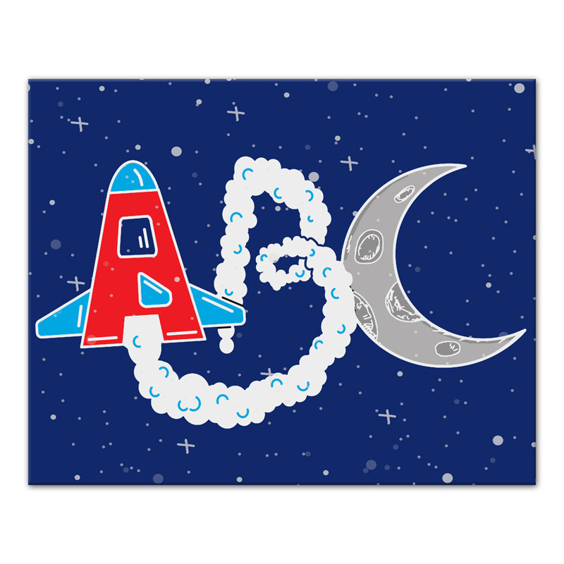 Art sur toile scape abc space Brandt, H 8 po x l 10 po x P 1,25 po